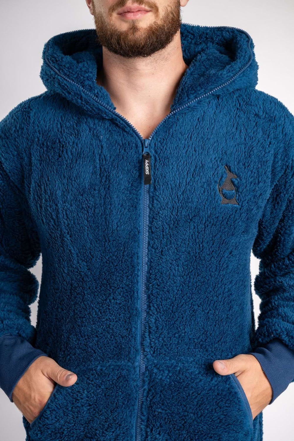 Dusty Blue Teddy Onesie