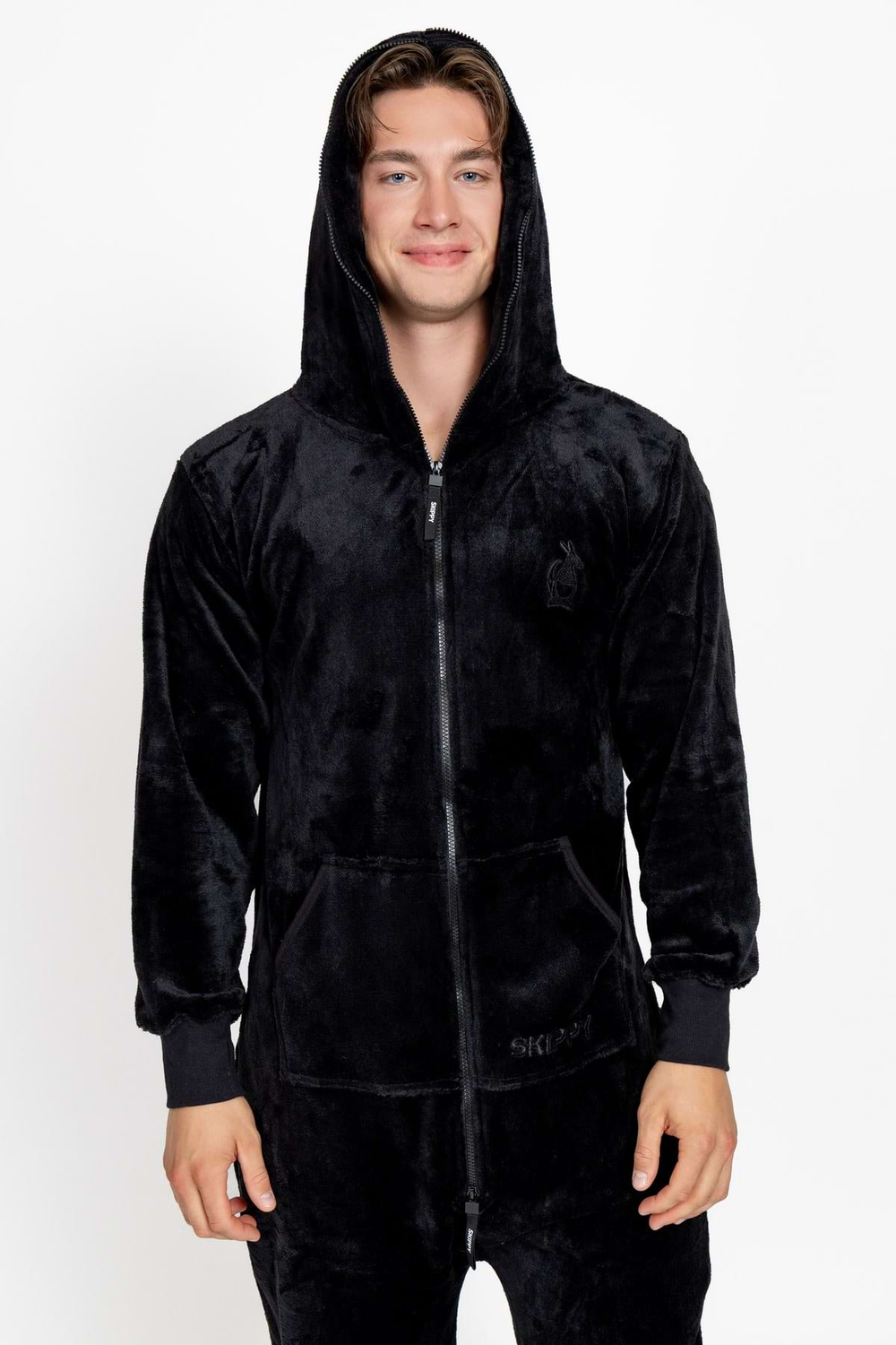 Black Velour Onesie