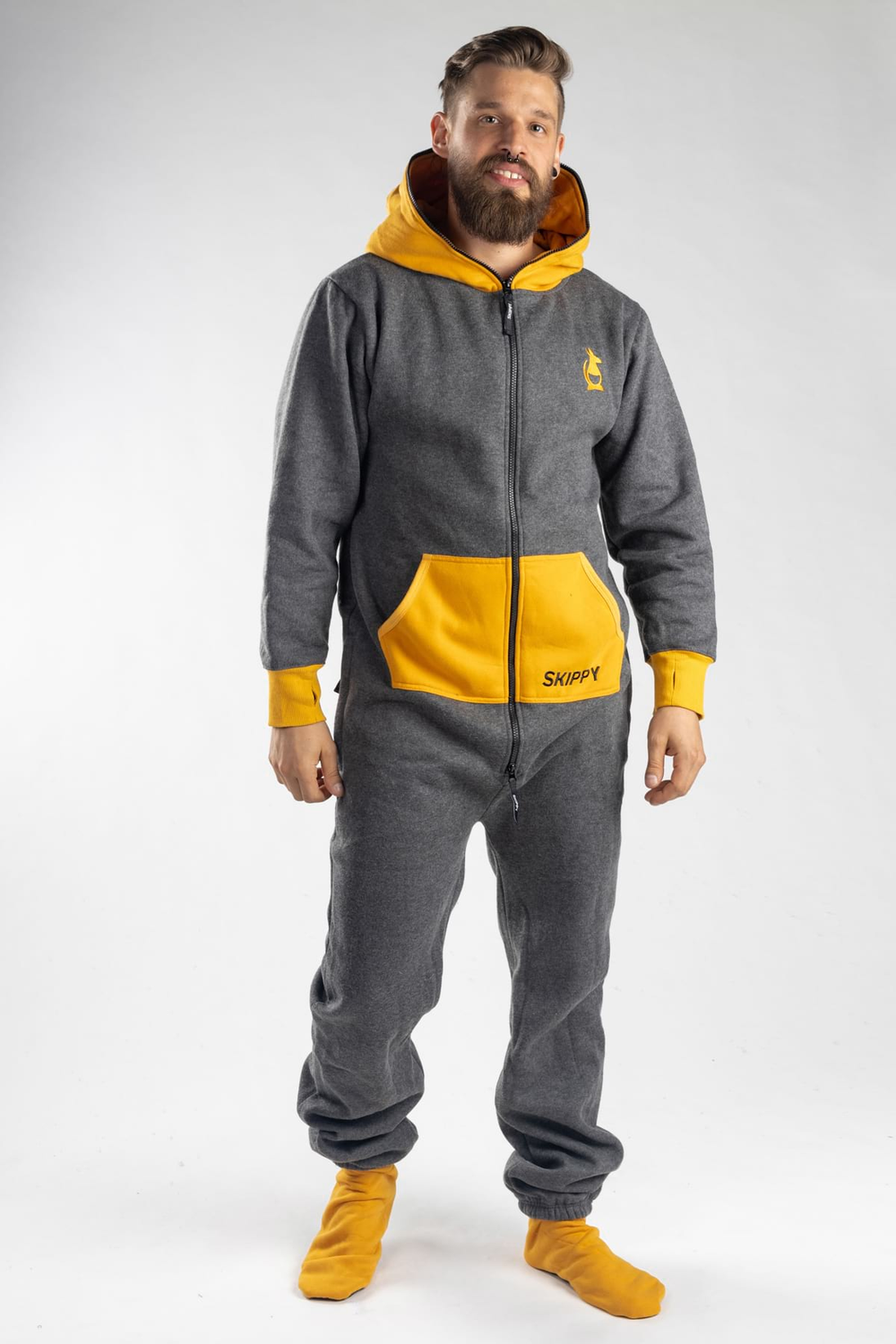 Grey Gold Onesie