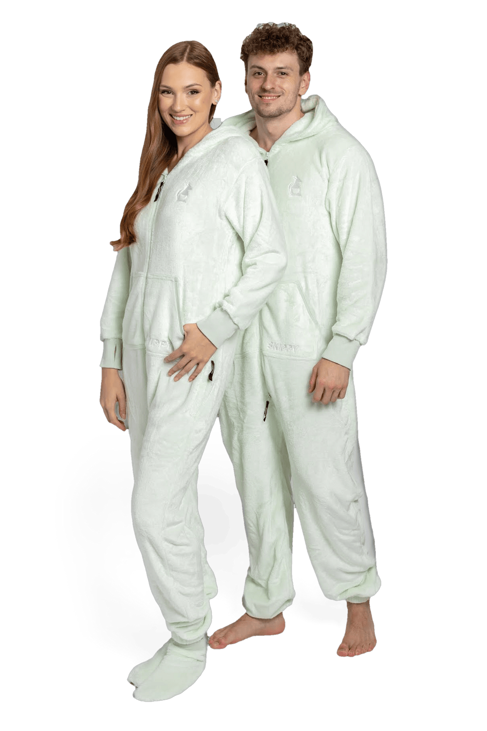 Frosty Mint Velour Onesie