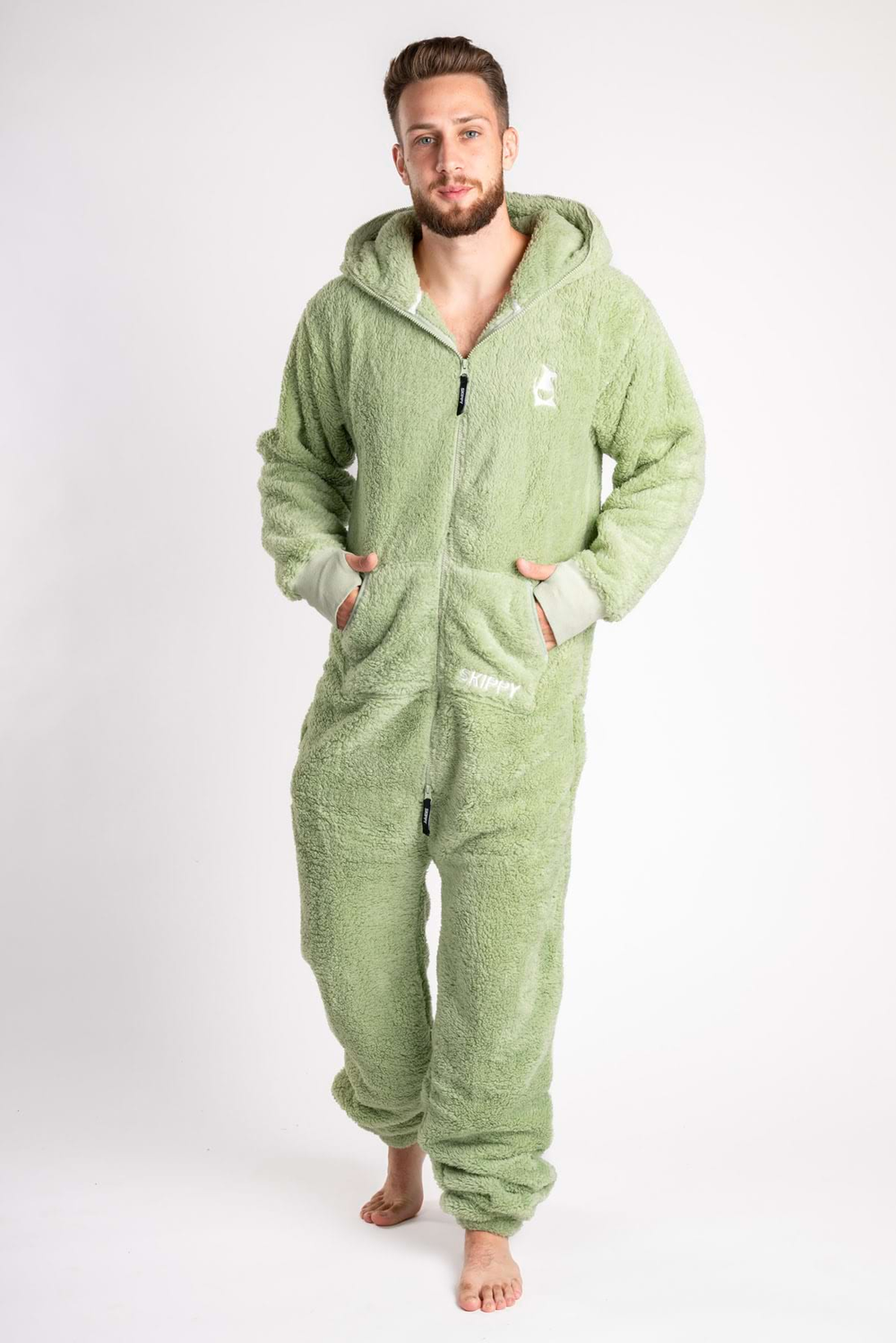 Dusty Sage Teddy Onesie