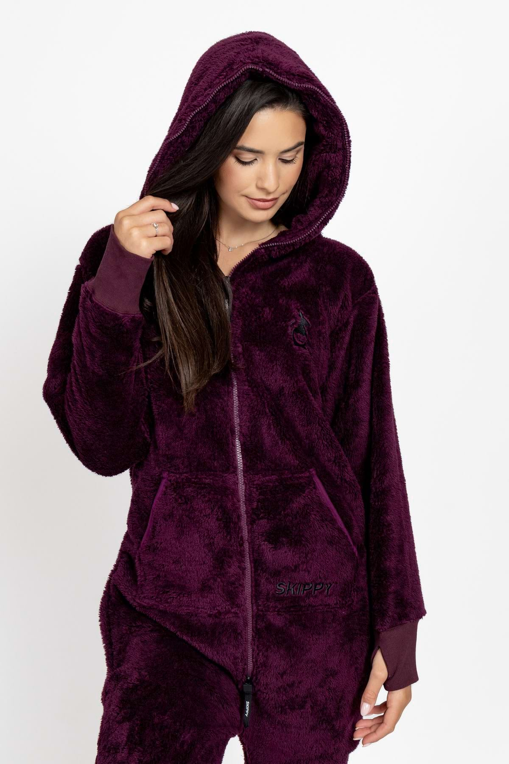 Deep Plum Teddy Onesie