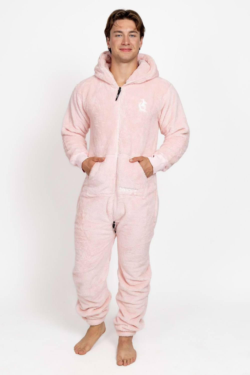 Dusty Blush Pink Teddy Onesie