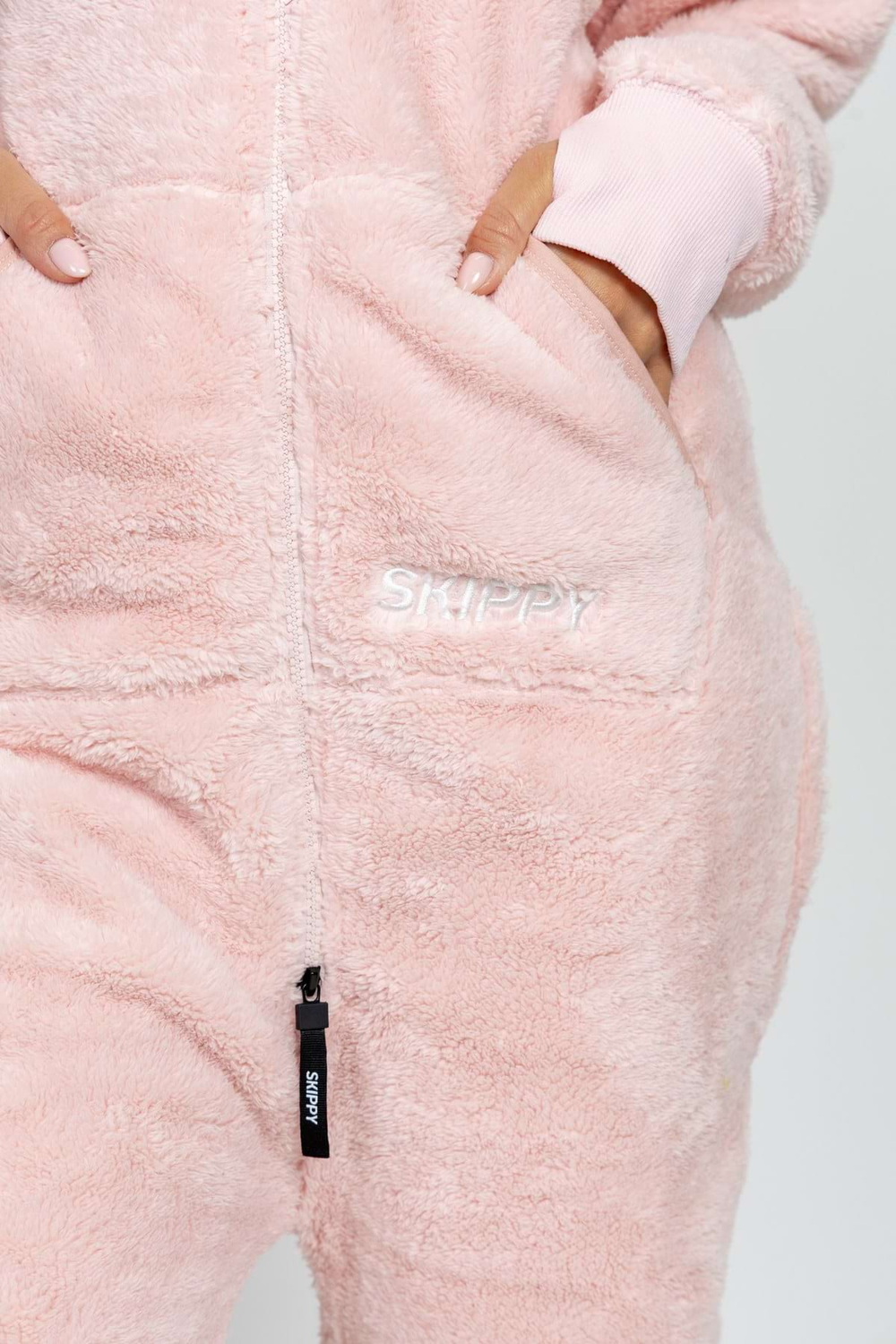 Dusty Blush Pink Teddy Onesie