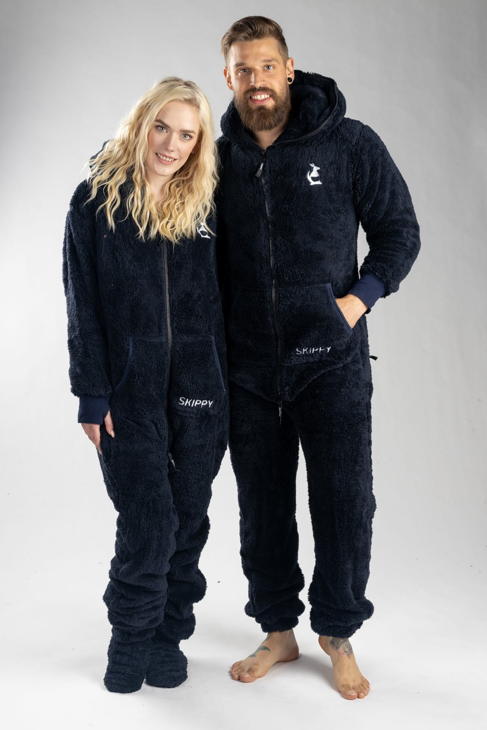 Navy Teddy Onesie