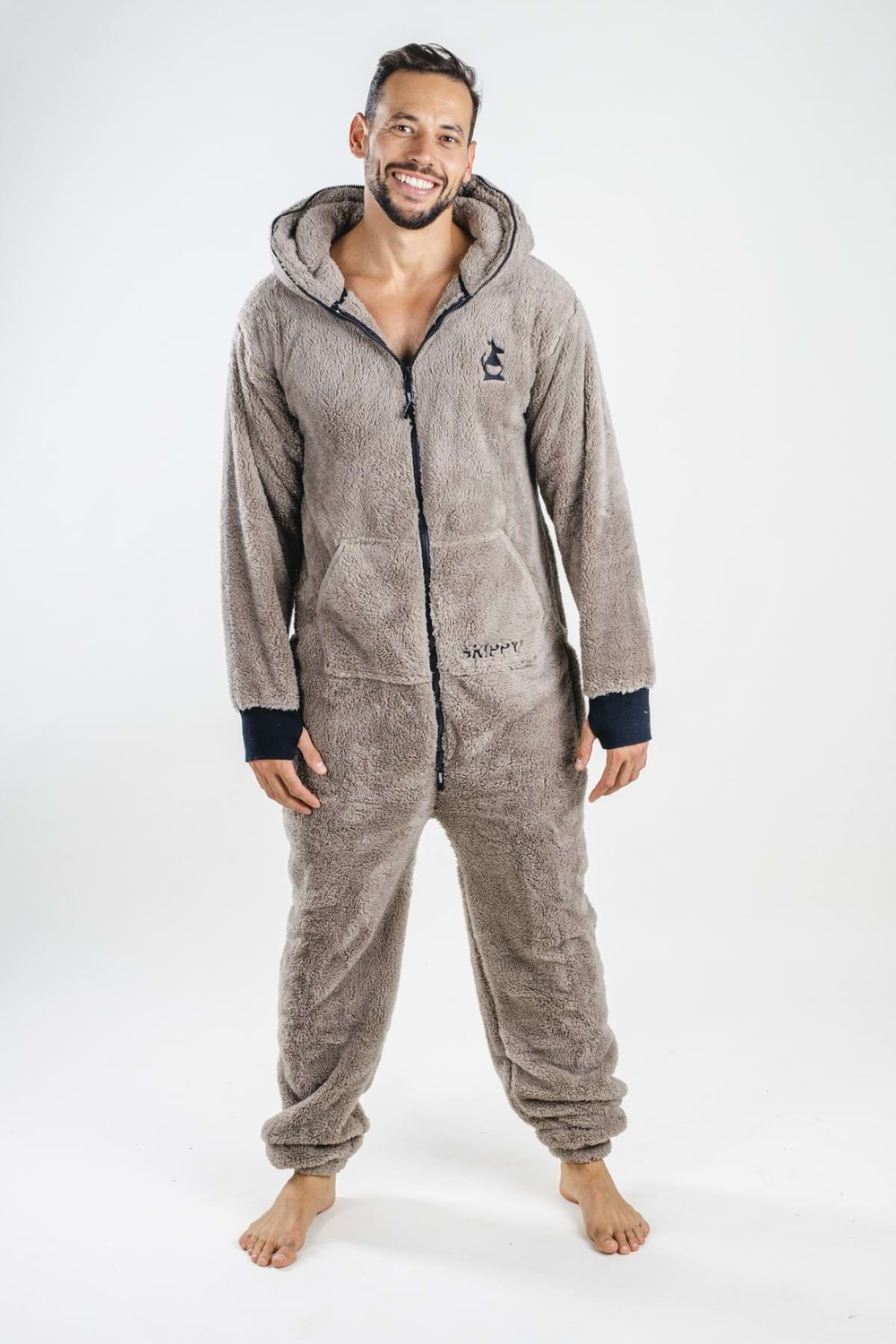 Light Grey Teddy Onesie