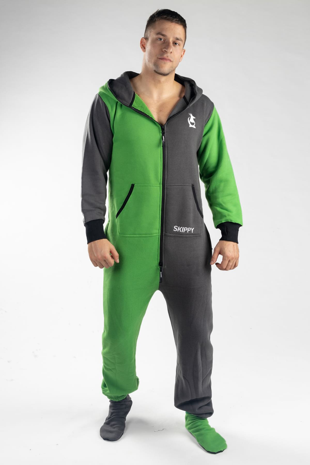 Green Gray Onesie