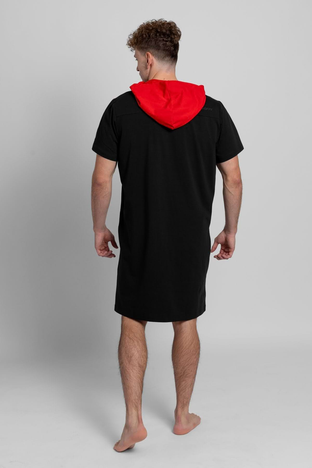 Black Red Men's Nightgown