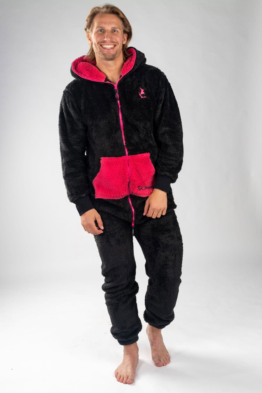 Black Pink Teddy Onesie