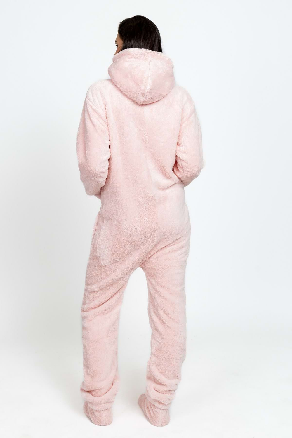 Dusty Blush Pink Teddy Onesie