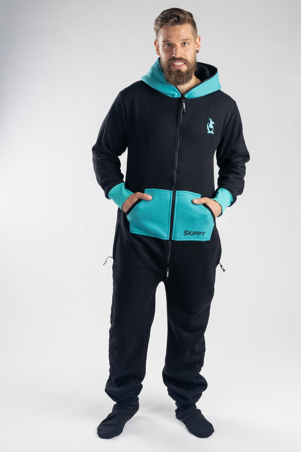 Black Turquoise Onesie