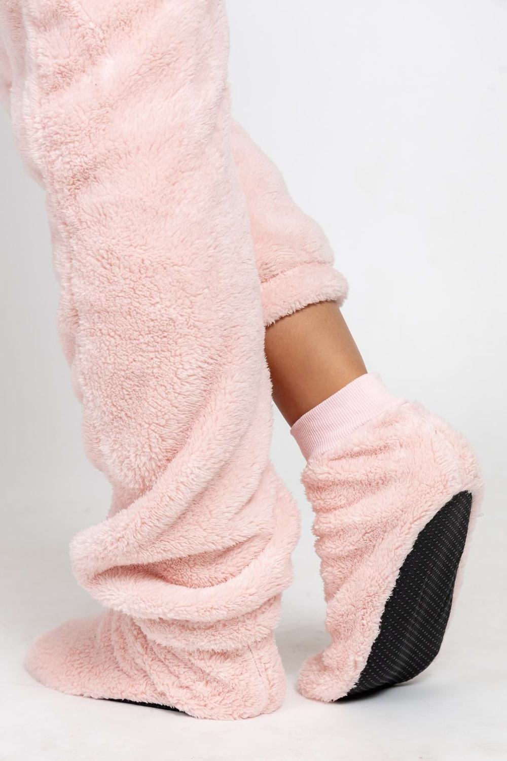 Dusty Blush Pink Teddy Onesie