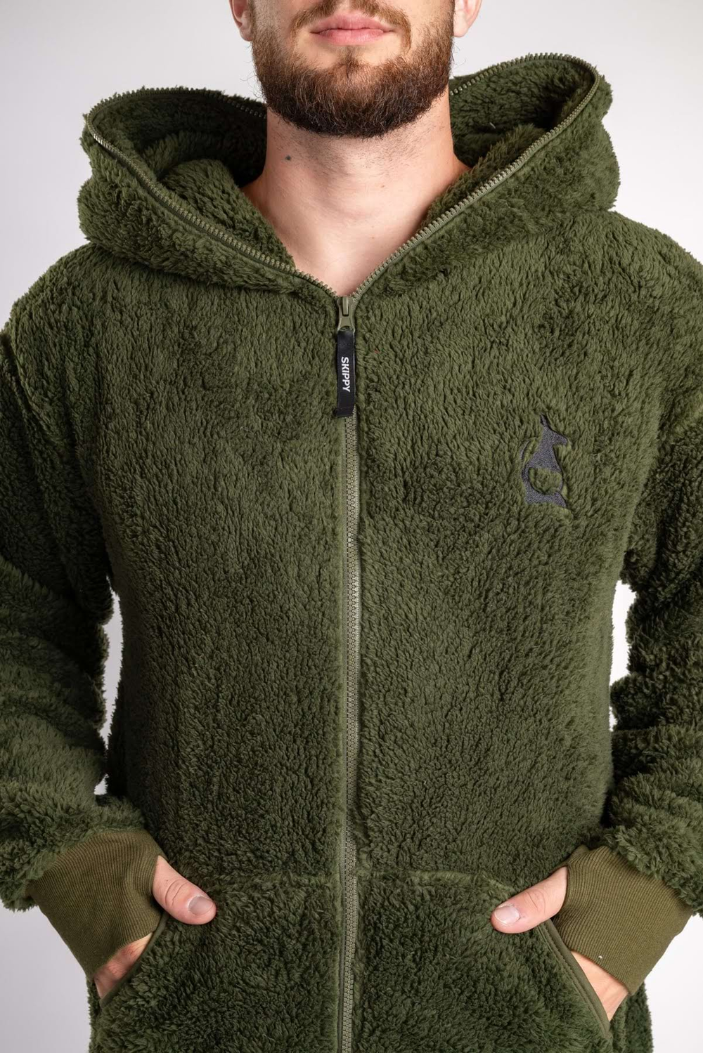 Dusty Green Teddy Onesie