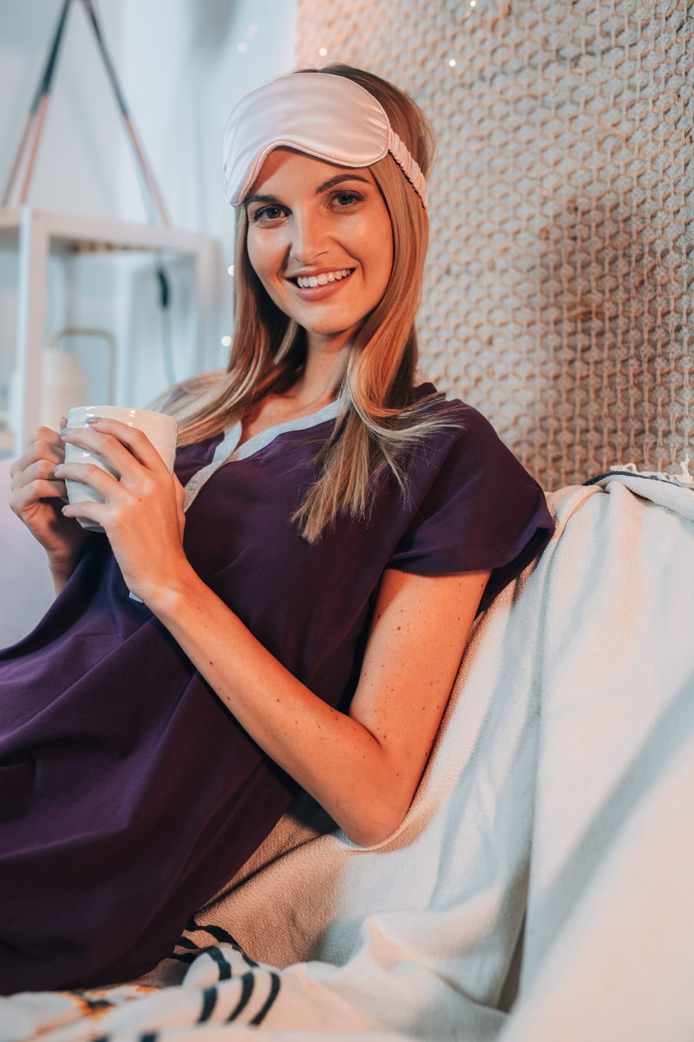 Pink Silk Sleep Mask