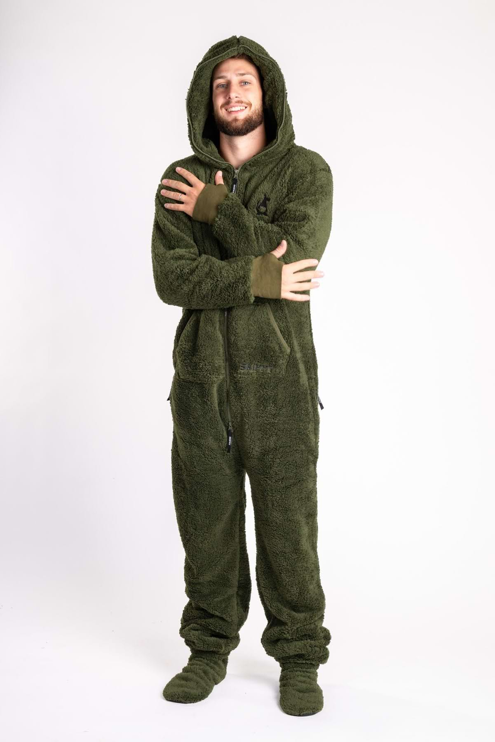 Dusty Green Teddy Onesie
