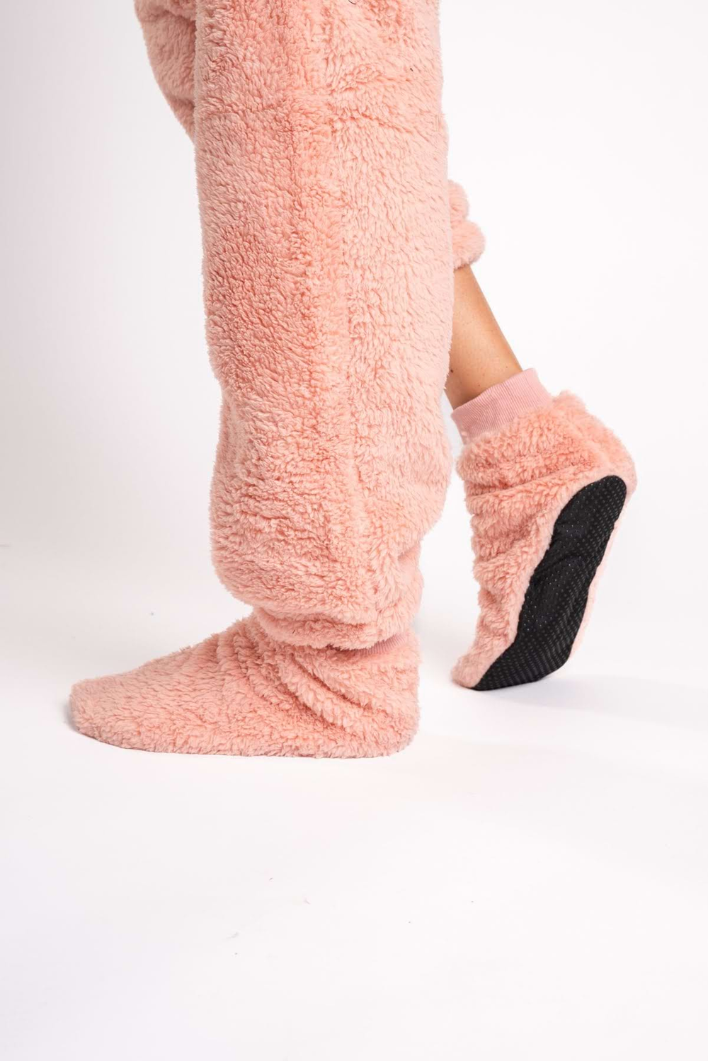 Dusty Pink Teddy Onesie