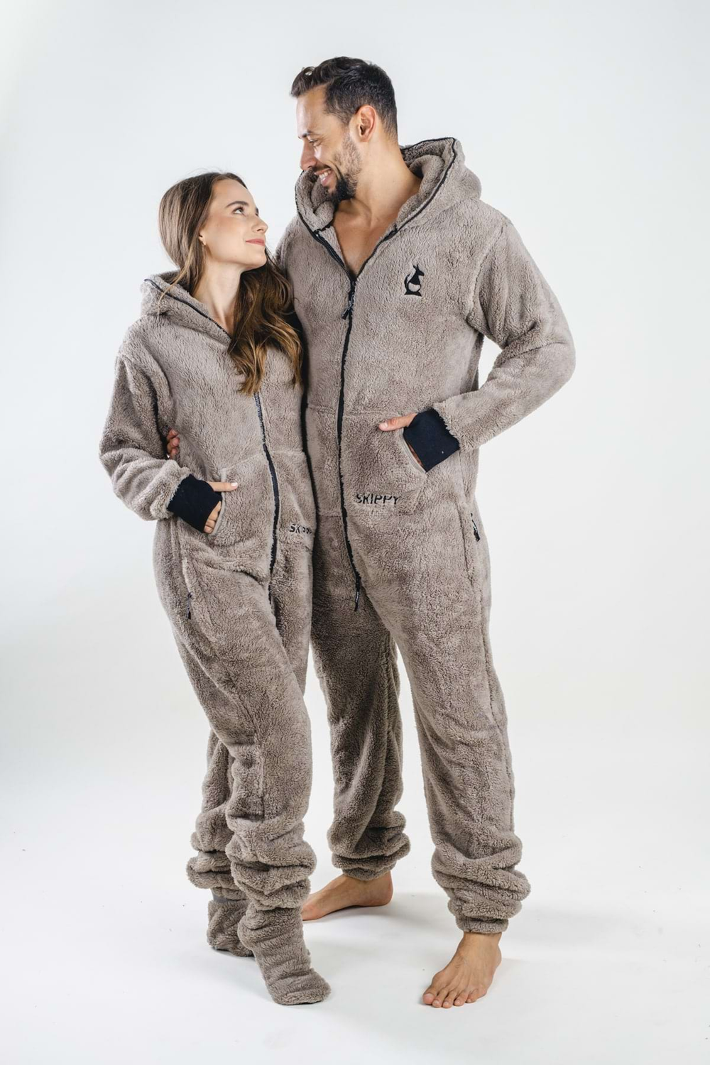 Light Grey Teddy Onesie