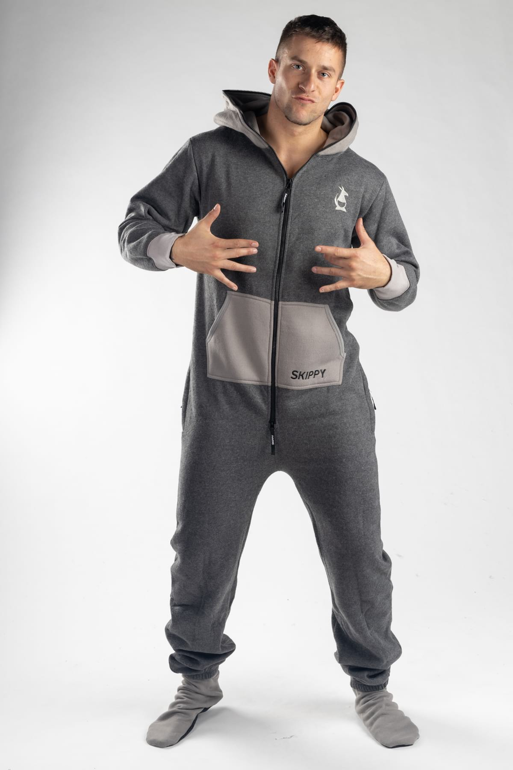 Grey Silver Onesie
