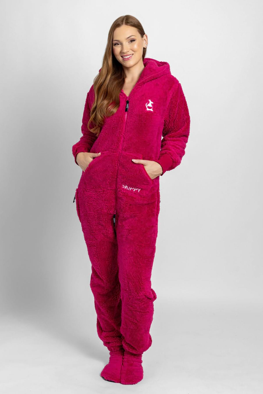 Raspberry pink Teddy Onesie