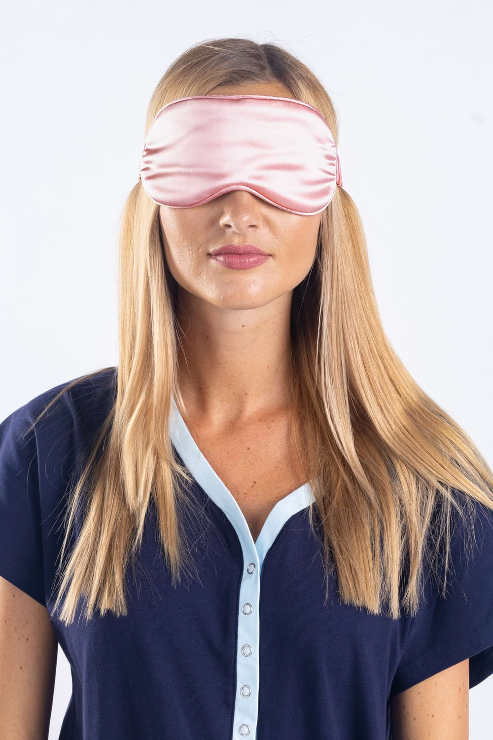 Pink Silk Sleep Mask