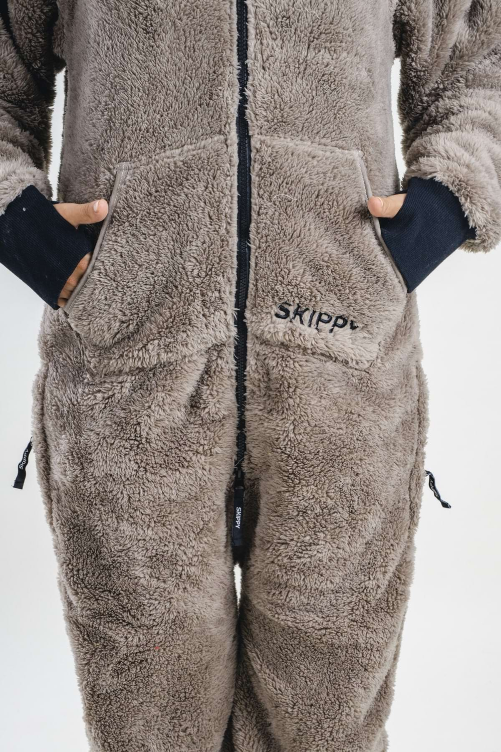 Light Grey Teddy Onesie